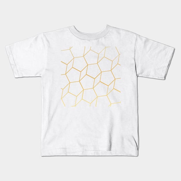 Gold Lining Kids T-Shirt by mpmi0801